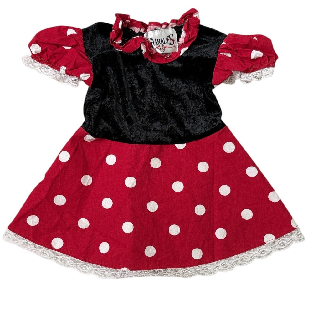 Charades Little Miss Mouse Baby Dress Costume Red Polka Dot 12-18 Months‎